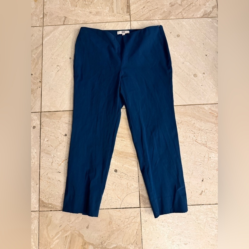 E3 Etcetera ankle crop pants in turquoise size 12 no flaws